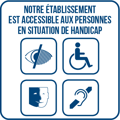 Nos centres de formation sont adaptés pour l’accueil des publics en situation de handicap, qu’il s’agisse de leur accessibilité 